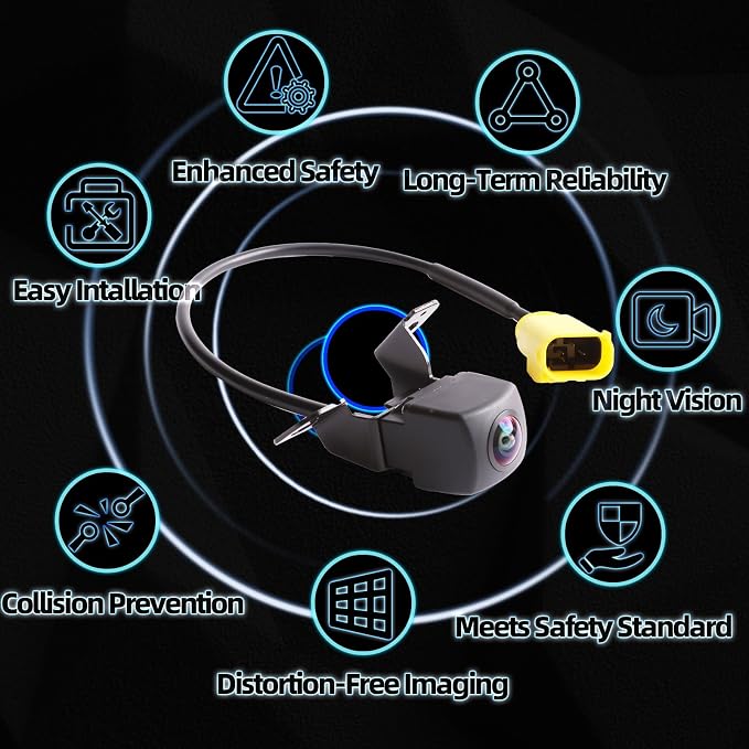 MITZONE Backup Camera Rear View for Car Compatible with 2014 2015 Kia Sorento Parking Asist Camera 1080P HD 120-170° Wide-Angle Coverage 95760-2P600 95760-2P600FFF