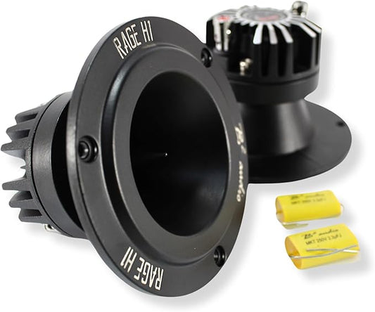 B2 Audio Rage Series Pair of 100 Watt RMS 4-Ohm 1" Voice Coil Tweeters RAGE-H1-NEO
