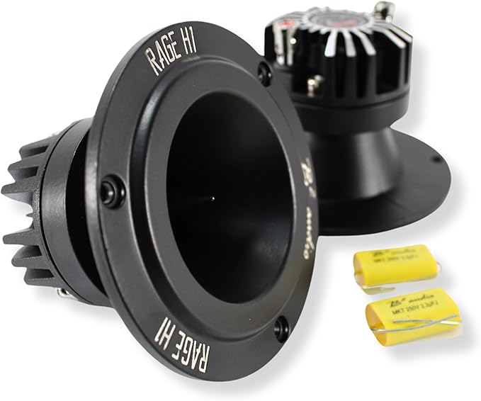 B2 Audio Rage Series Pair of H1 Neo 4-Ohm 100 Watt 1" Voice Coil Tweeters