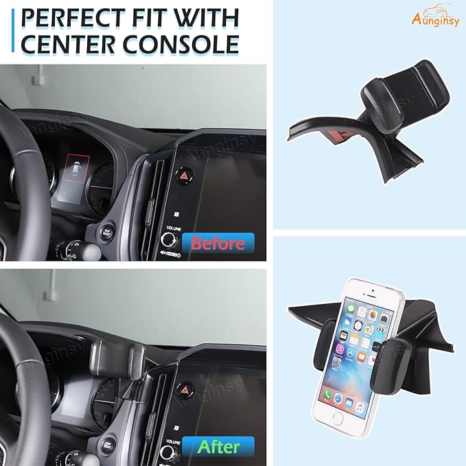 Car Phone Mount Compatible with Subaru Crosstrek 2024+ & WRX 2022+ Center Console Air Outlet Vent Panel Cell Phone Holder Dashboard Hands-Free Universal Mobile Phones Navigation Bracket Accessories
