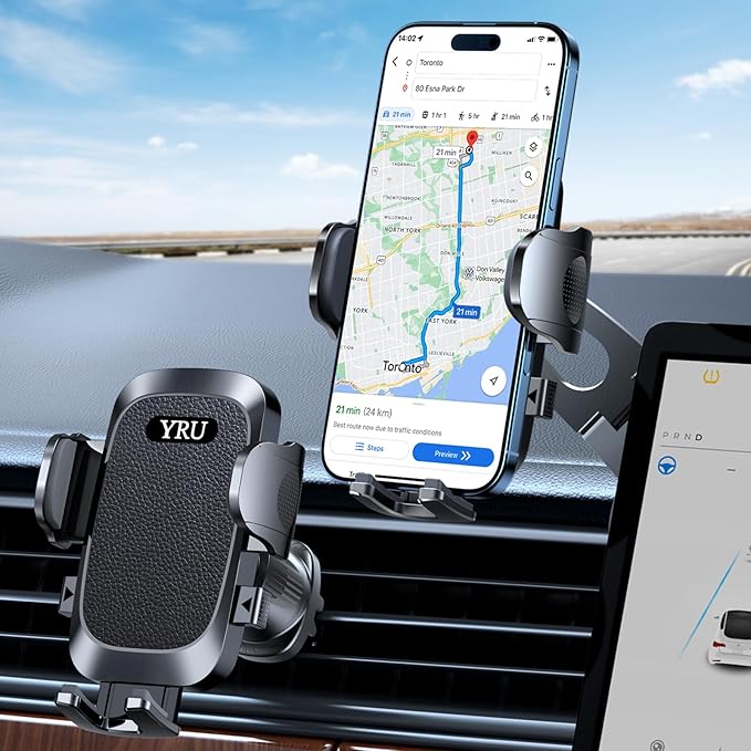 Military-Grade for Tesla Phone Mount 2026 Foldable Heavy-Duty Metal, 360° Rotatable Arm, 90LBS Safest Strongest Cert & Patent Car Holder, Extreme -40~203°F Resistant for Model 3 Y X S Cybertruck Black