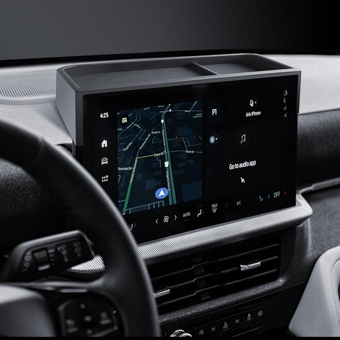 for Explorer Dashboard Center Console Organizer 2025 2026 Ford Explorer(Active/ST-Line/Platinum/ST) Accessories 13.2’’ Behind Screen Organizer Box Dash Tray