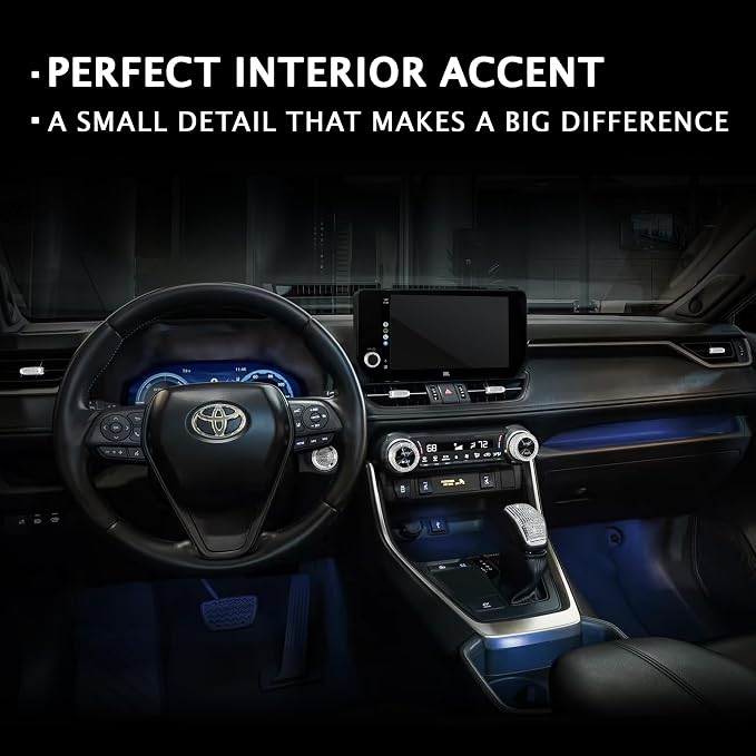 10PCS Crystal Knob Cover Trim Set - Zinc Alloy Rhinestone Interior Upgrade Bling Accessories, Stylish Control Knob Caps Compatible with 2023-2025 Toyota RAV4