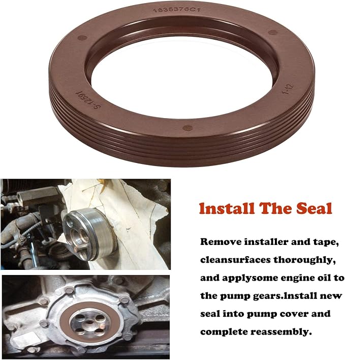 Front Crank Wear Sleeve Installer Kit/Sleeve Driver Tool with #OE Sleeve & Seal Fit for Ford 6.0L 2003-2010 Replaces 303-761