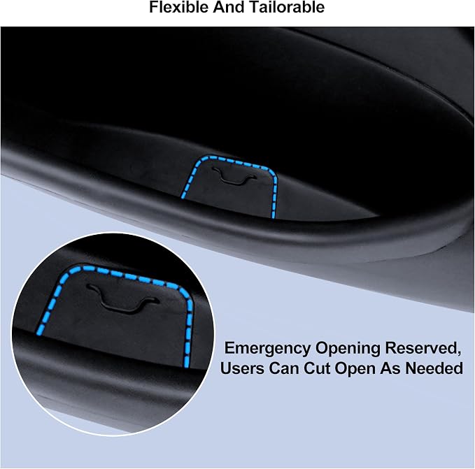 Door Pocket Liners Side Storage Box for 2025 2026 Tesla Model Y Juniper | 4PCS Front Rear Door Pocket for 2025 2026 Model Y Juniper Accessories TPE Waterproof Emergency Safety Button Design
