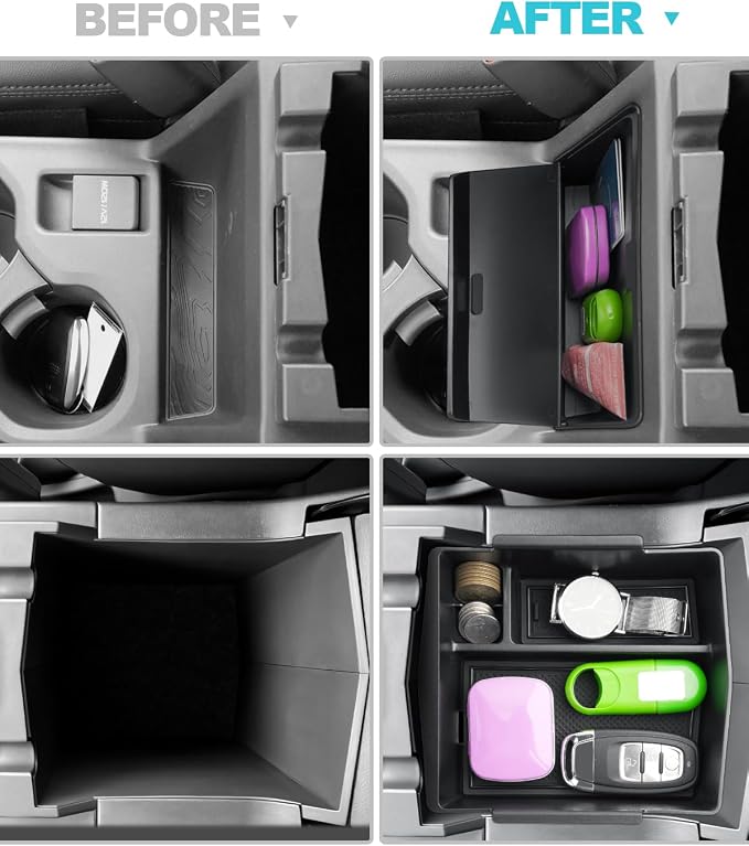 CDEFG for 2025 Forester Center Console Organizer, for 2025 Forester (Touring/Limited/Sport/Premium) Accessories Middle Console Armrest Storage Box (2PCS)
