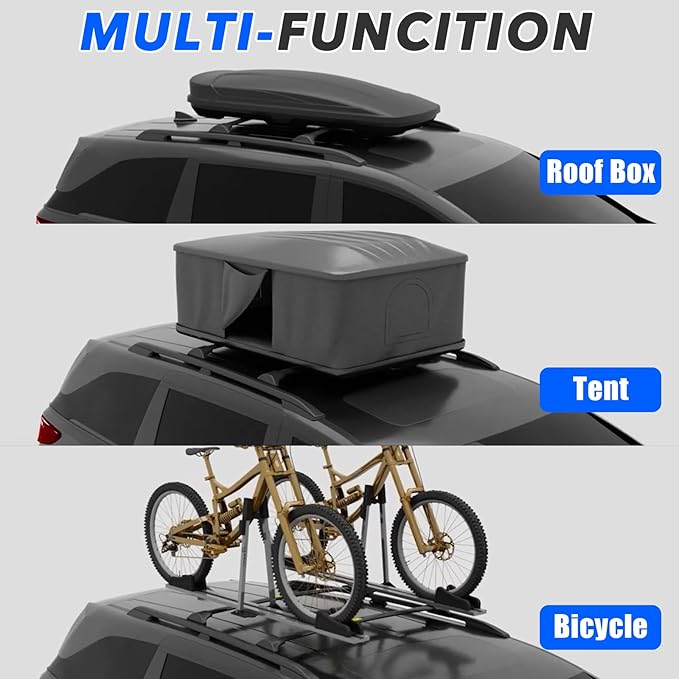 4Pcs Roof Rack Side Rails & Cross Bars Compatible with Honda Odyssey 2018 2019 2020 2021 2022 2023 2024 2025 2026 | Roof Rails Black Suitable for Carrying Luggage/Kayaks/Bicycles/Canoes