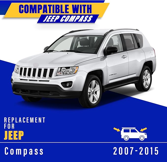 3 wipers Replacement for 2007-2015 jeep compass, Windshield Wiper Blades Original Equipment Replacement - 22"/20"/11" (Set of 3) U/J HOOK