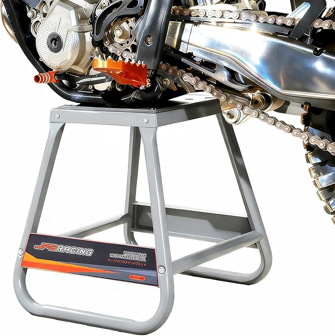 Dirt Bike Stand Detachable Stand Universal Anti-skid Maintenance Steel MX Heavy Duty for Most Motorcycle Dirt Bike Ebikes like Surron CR250 EXC 250 CRF230 YZ250F KX100 KLX110 and More-Gray