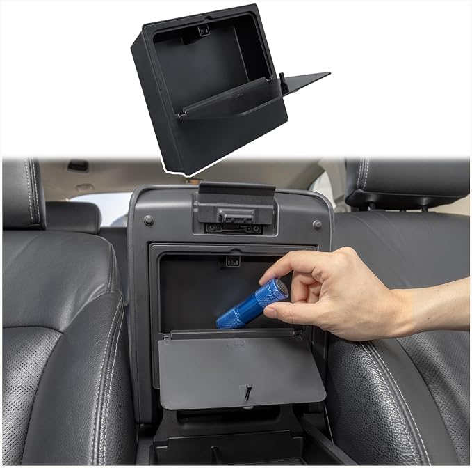 JKCOVER Glove Box Divider Organizer and Center Console Hidden Organizer Compatible with 2025+ Toyota 4Runner(6th Gen 4Runner) Accessories Insert Storage Black ABS Plastic