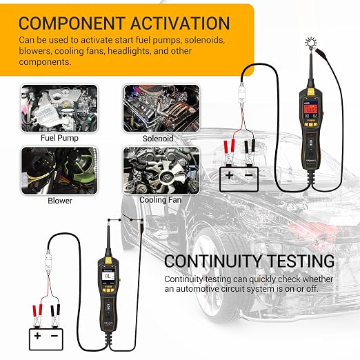 P300 6-30V Automotive Circuit Tracer & Circuit Breaker Finder Tool with 40FT Cord, User-Friendly Relay Tester & Car Battery Tester, Electrical Diagnostic Tool for Cars, Trucks and Motorcycles