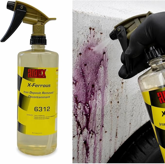 Ardex X-Ferrous 6312 | Iron Decon Spray | Iron Particles Deposit Remover/Decontaminant/Contaminant Removal for Car Paint & Wheels| for Auto, Marine & RV Detailing | 32oz | Made in USA