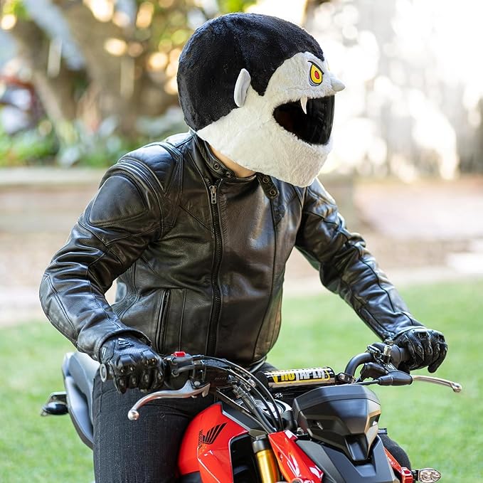 Moto Loot Helmet Cover for Motorcycle Helmet, Fun Rides and Gifts (Cover Only. Helmet Not Included) - Vampire