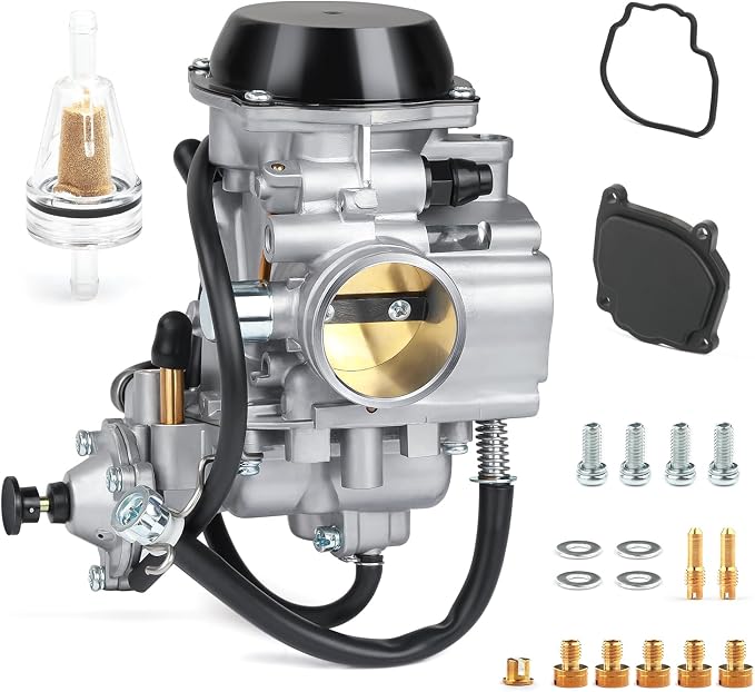 Carb Carburetor Assembly and Specialized Diaphragm Cover For Arctic Cat 400 500 2x4/4x4 1998-2001 Bearcat 454 4x4 1998 0470-361