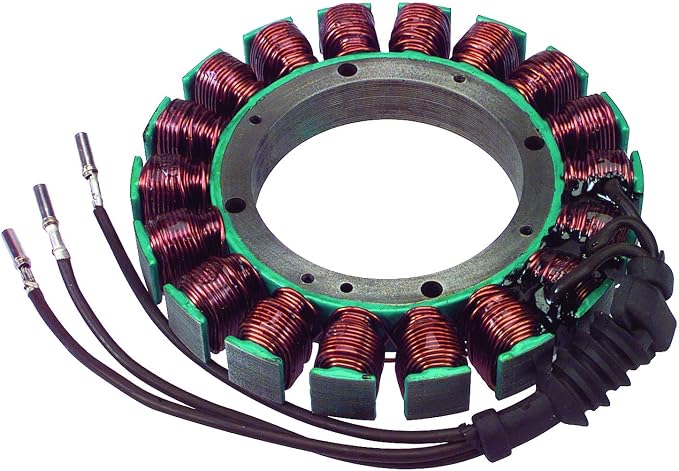 OEG Parts New Stator Compatible With Harley Davidson Motorcycle 38 AMP Big Twin Softail Fat Boy Heritage Classic Night Train Dyna Super Glide 30017-01, 30017-01B, CE6010, HD01-126