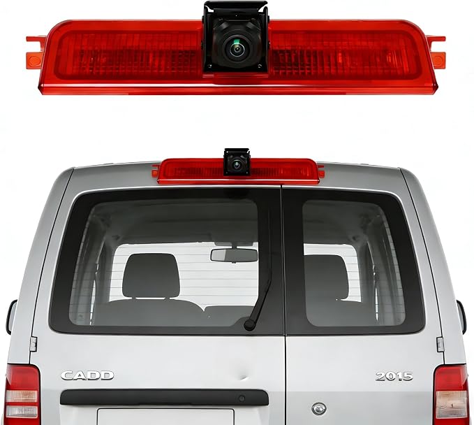 Car Brake Light Rear View Backup Camera for VW Caddy 2003-2015 HD IR Night Vision Top Rear Brake Light Camera Reversing Camera IP67 Waterproof