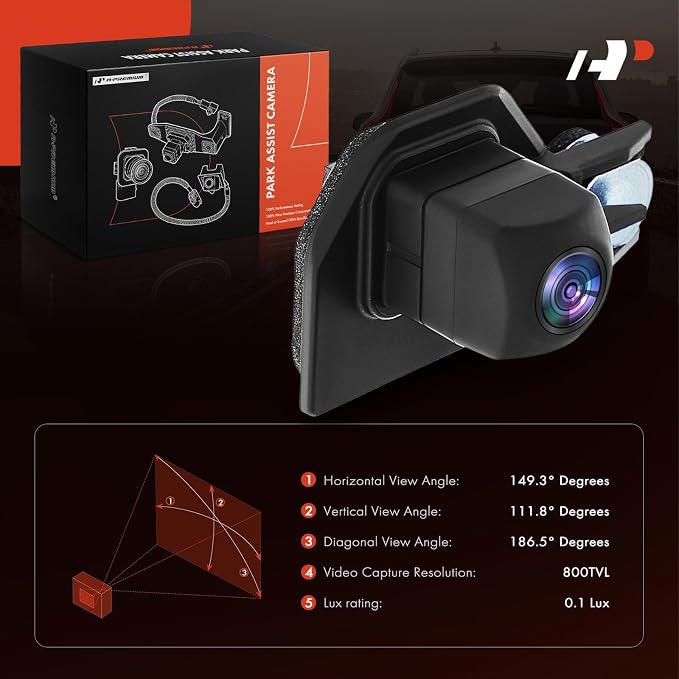 A-Premium Rear View Backup Camera Compatible with Toyota | Parking Camera for 2012-2019 Yaris - Replace# 8679052220