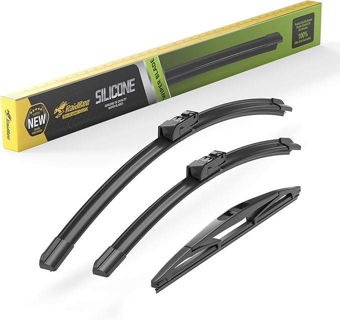 Raidbee® Silicone Windshield Wiper blades 3 pack Replacement for SUBARU Crosstrek 2018-2023 Impreza 2017-2024 All-Season Silicone Windshield Wipers 26" 16" 12"