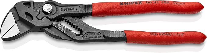 KNIPEX Tools Pliers Wrench (8601180), 7 1/4-Inch and KNIPEX Tools Cobra XS Water Pump Pliers (87 00 100), 4-Inch Bundle