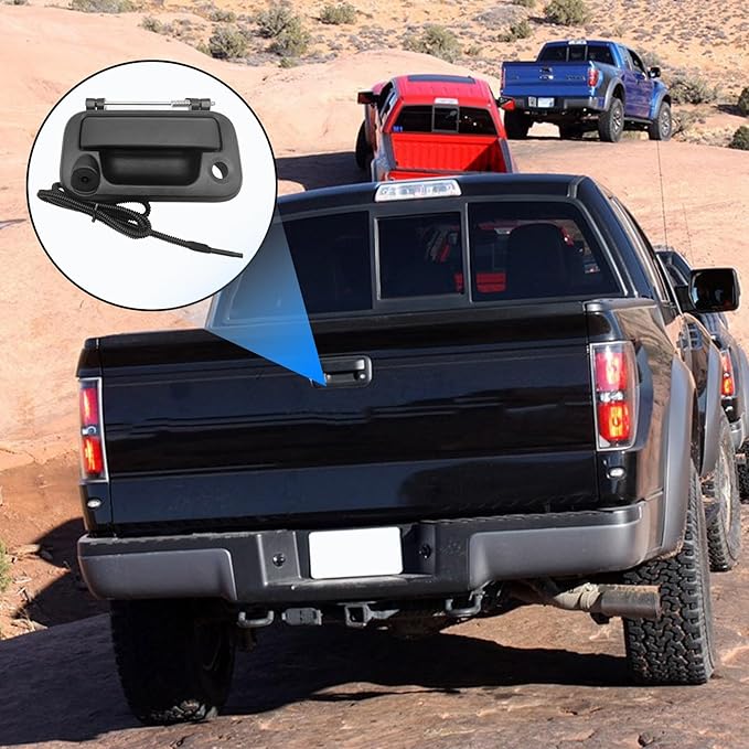 from 2007 to 2013, Ford F-150, F250, F350, F450, F550 Rearview Cameras, Rearview Camera, Trunk Handle, car Rearview Camera, in-car Camera