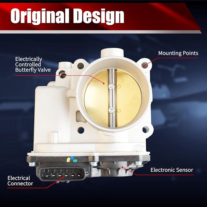 Electronic Throttle Body Assembly TB1212 Compatible with Subaru Legacy Outback 2010-2012 2.5L H4 Only fit for Naturally Aspirated Engine Replaces 16112AA350 67-2103