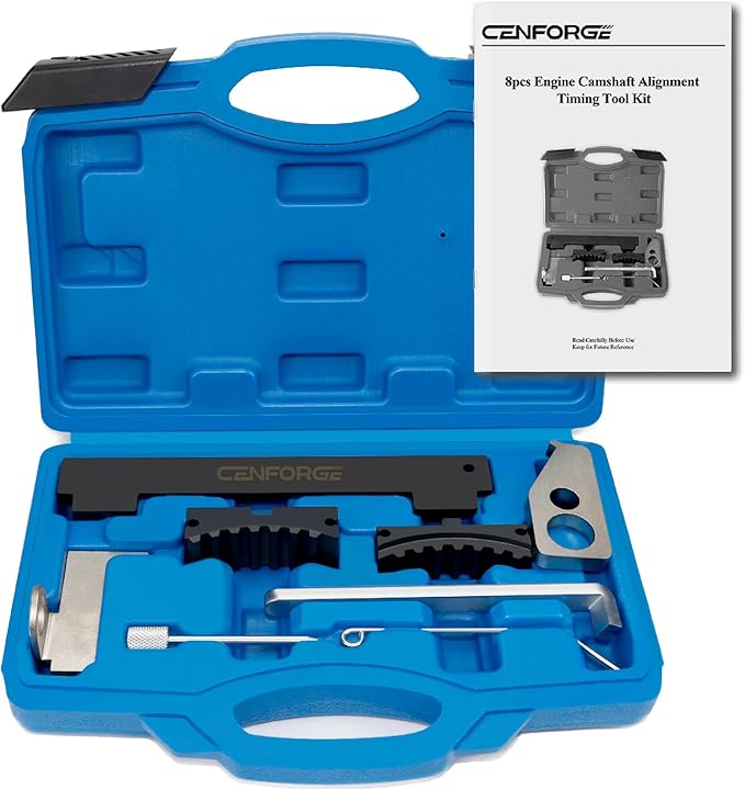 Engine Camshaft Tensioning Locking Alignment Timing Belt Tool Kit, Camshaft Holding Tool Compatible with Aveo Chevy Cruze Fiat Alfa Romeo 1.4 1.6 1.8 L