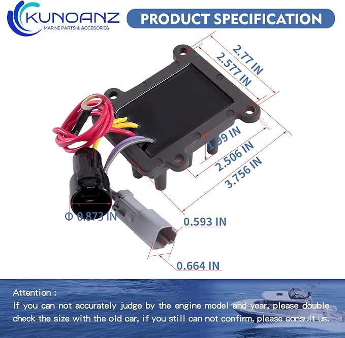 193-6048 0586075 0586048 18-5829 Rectifier Regulator for Johnson & Evinrude 90 100 105 115 150 175 HP 2-Stroke Outboard 90hp 100hp 105hp 115hp 150hp 175hp Sierra:18-5830 586048,586075 1996-2006