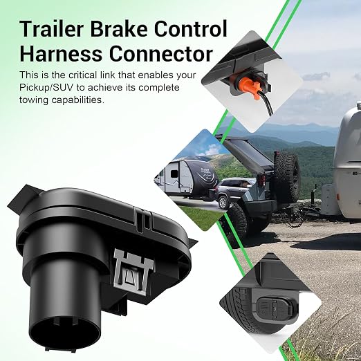 4/7 Pin Trailer Wiring Harness Connector with Mounting Bracket, 7 Way Blade and 4 Way Flat Towing Adapter Plug Compatible with Ford, GMC, Dodge Ram, Chevy Silverado