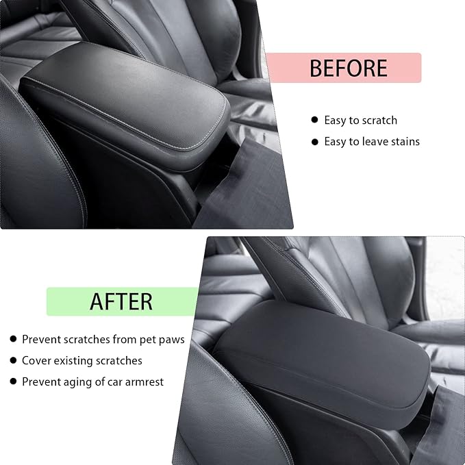 JDMCAR Custom Liner Accessories (Blue Trim) and Center Console Cover Compatible with 2015-2022 Chevy Colorado/GMC Canyon