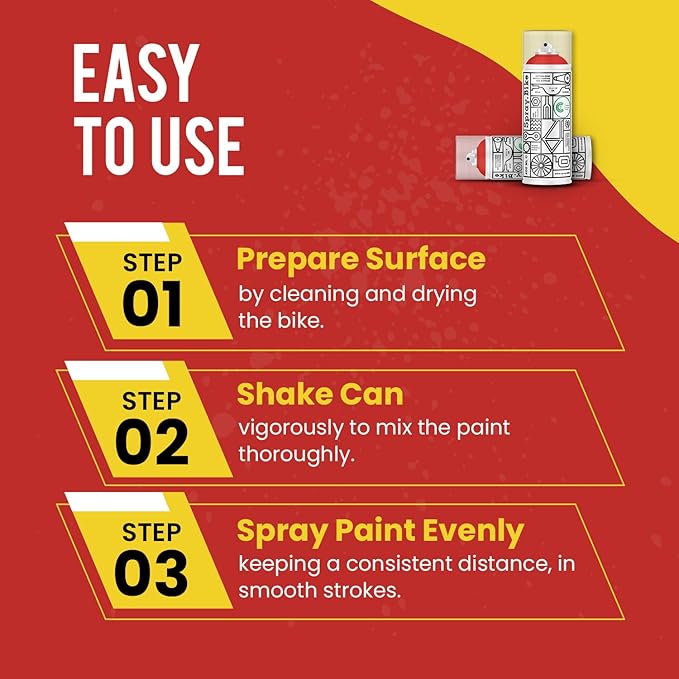 Spray.Bike Spray Paint - Coventry Red | Designed Mainly for Bicycles | Multi-Use Acrylic Spray Paint for Metal, Plastic | High Coverage Bike Paint, 400ml