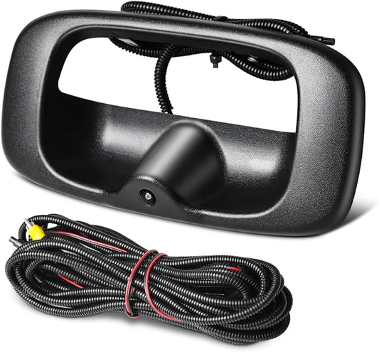 Rear Tailgate Handle Backup Camera Compatible with 1999-2006 Chevy Silverado/GMC Sierra 1500 2500HD 3500HD Classic Tailgate Reversing View Park Assist Camera Replaces 15228539 GM1915105