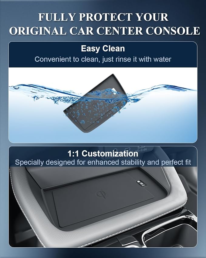 BIBIBO for 2026 Subaru Forester Charging Mat for 2026 Subaru Forester(Premium/Sport/Limited/Wilderness/Touring) Center Console 2026 Forester Insert Charging Mat 2026 Forester Accessories