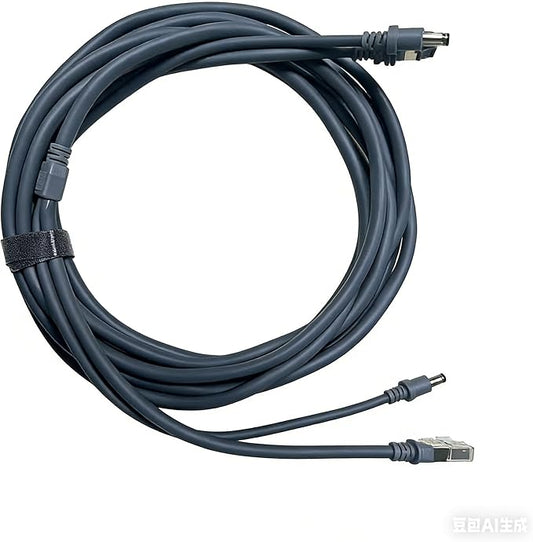 Starlink Mini Cable 16.4FT/5M, 2 in 1 DC/USB C Charging + Ethernet Cable, Replacement Starlink Mini Power Accessories