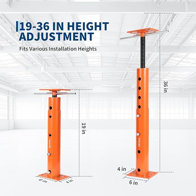 2 Pack Jack Post, House Floor Jack with 19"-36" Height Range, 18000 LBS Lifting Joist Beam Basement Jacks for Leveling, Lifting