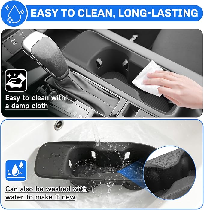 SXCY 3PCS for 2026 Nissan Sentra Console Organizer+Cupholder Insert+Wireless Charging Mat for 2026 Nissan Sentra Accessories Center Console Tray 2026 Sentra Armrest Console Organizer Tray