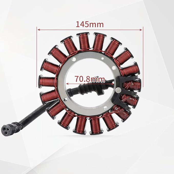 30017-08 Stator Coil Compatible with Harley Davidson Dyna Heritage Softail Fat Boy 2008-2017 30017-08A