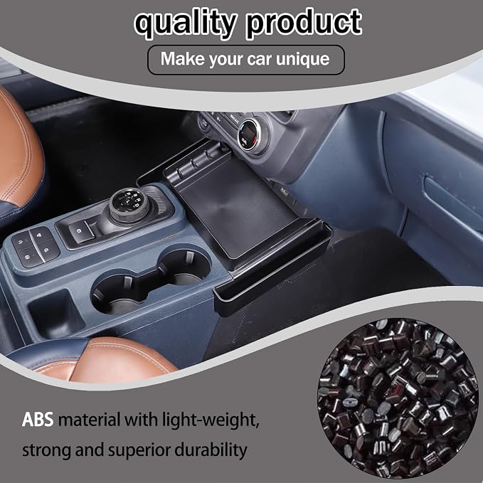 Lcojicep Center Console Gear Shift Organizer Storage Tray Compatible with Ford Maverick 2022-2024 Central Control Side Storage Box Gear Shifter Console Organizer Tray，Interior Accessories