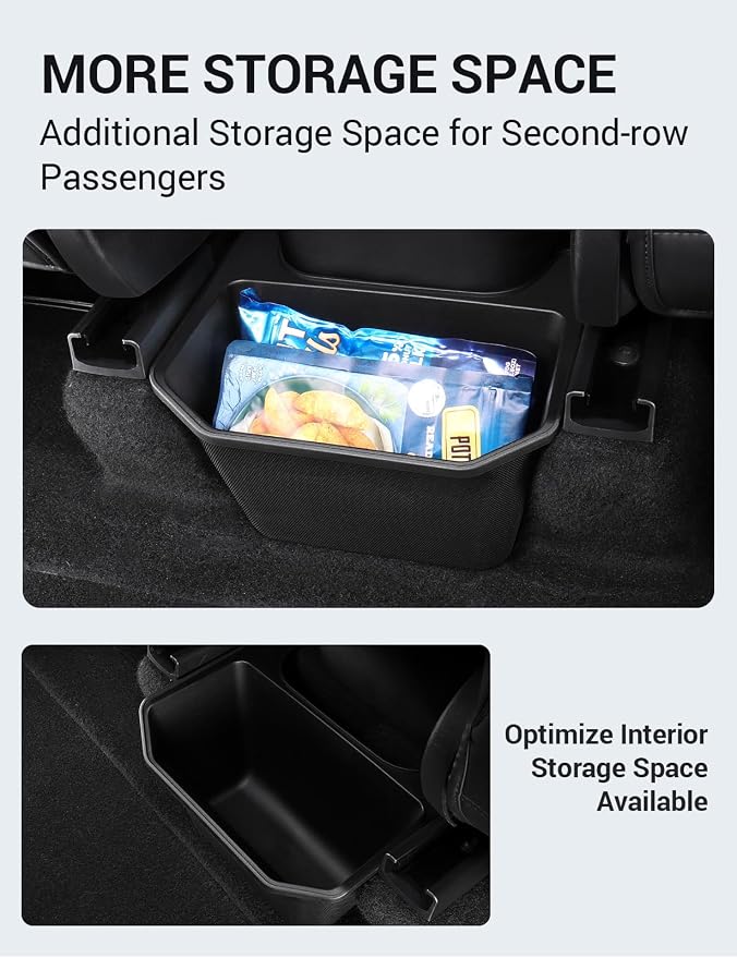 BASENOR Tesla Model Y Windshield Sunshade and Model Y Rear Center Console Organizer