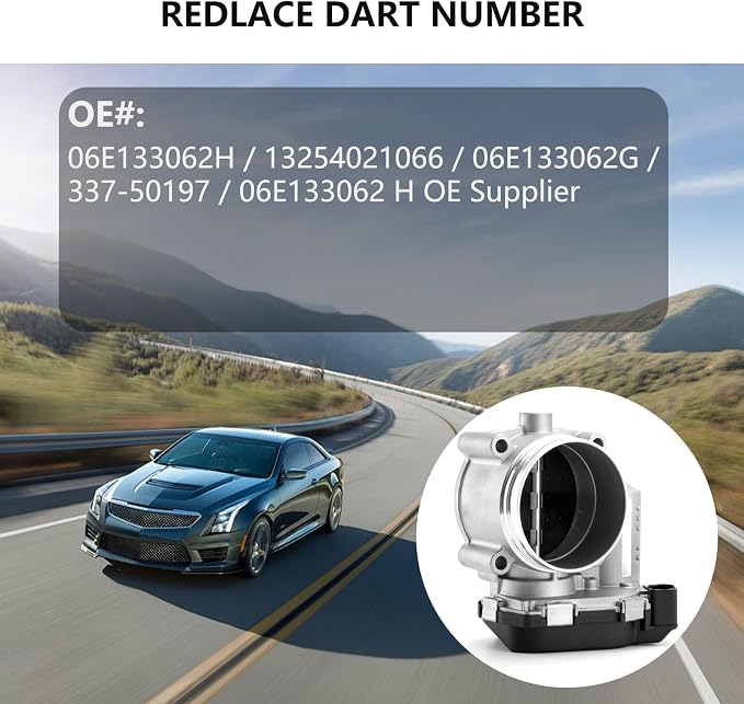 Electronic Throttle Body Assembly for Audi A4 A5 A6 A7 A8 Quattro Q5 Q7 2011-2019 S4 S5 SQ5 2014-2017 Volkswagen Touareg 3.0L 3.2L V6 – OEM Replacement Part # S20506 67-4012 06E133062H