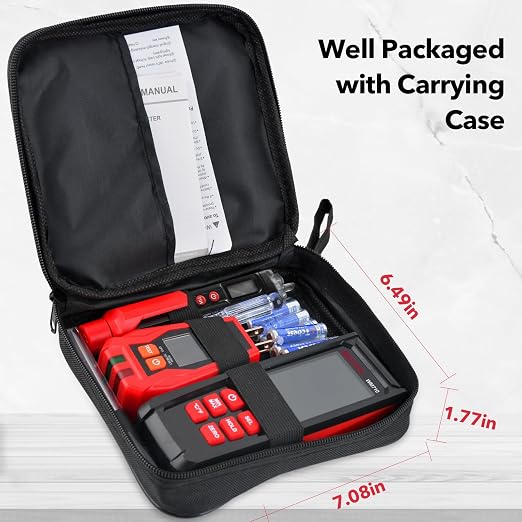 MESTEK Home Inspector Tool Kit with GFCI Outlet Tester, Moisture Meter, Upgraded AC50 Non-Contact Voltage Tester Pen, Electric Tester Kit with Carrying Case, Batteries