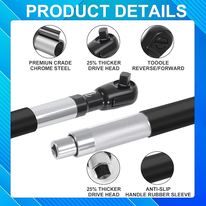 1/2-inch offset extension wrench, a three-in-one manual, electric and pneumatic wrench that can be switched, suitable for use in any narrow spaces,socket wrench.