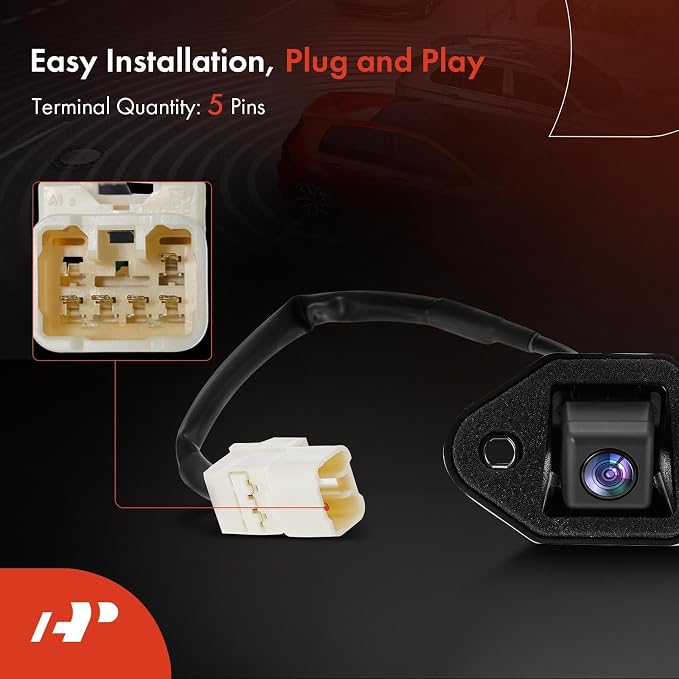 A-Premium Rear View Backup Camera Compatible with Mitsubishi | Parking Camera for 2012-2013 Lancer - Replace# 8781A062