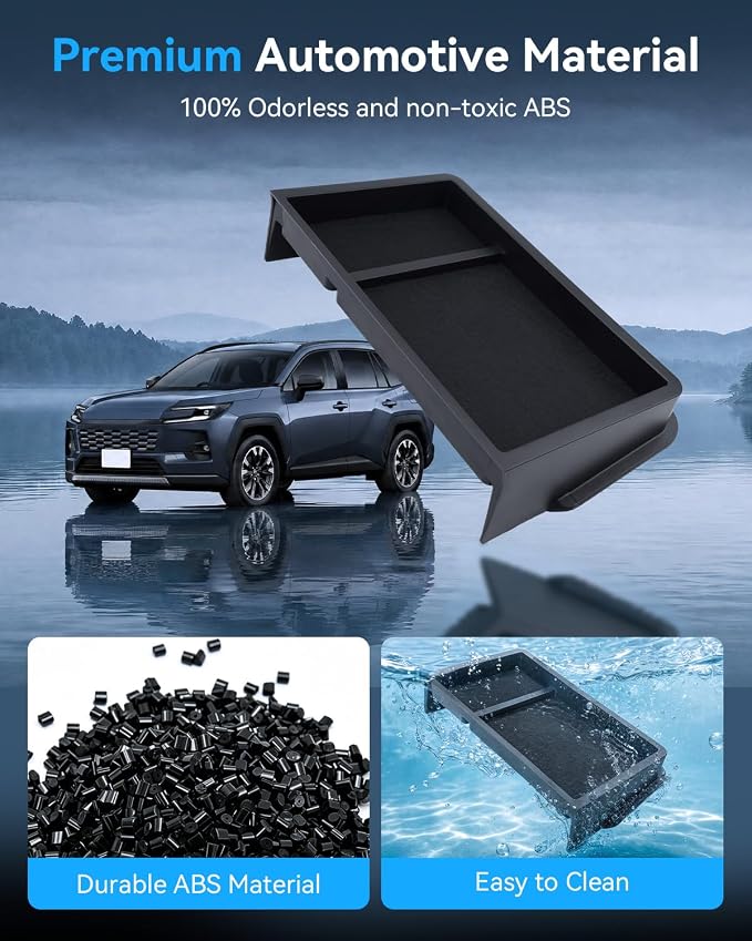 BIXUAN 2026 R AV4 Dashboard Organizer Only For 2026 Toyota R AV4 (XSE/Limited) 12.9-Inch behind screen organizer Dash Hidden Tray Center Console Storage Bin 2026 R AV4 Interior Accessories