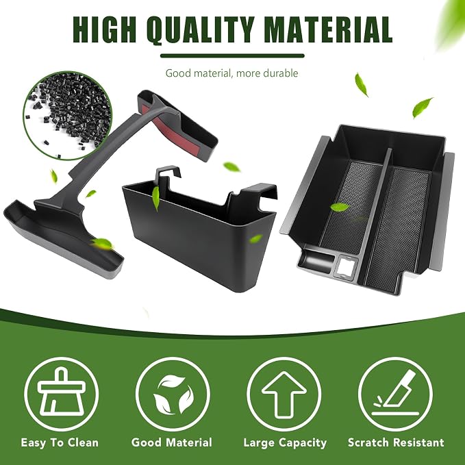 3PCS Center Console Organizer for 2010-2024 Toyota 4Runner Gear Shift Side Tray Hanging and Insert Armrest Storage Boxs for 4 Runner Accessories(3PCS Center Console Organizer/Fit 10-24)