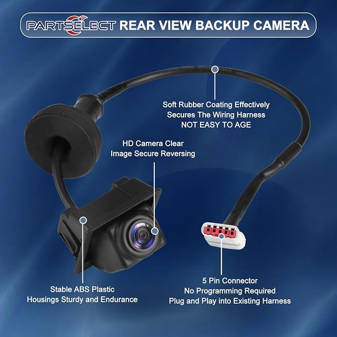 84092887 Rear View Backup Camera Replacement for Cadillac XT5 2017 2018 2019 3.6L V6 Back Up Camera
