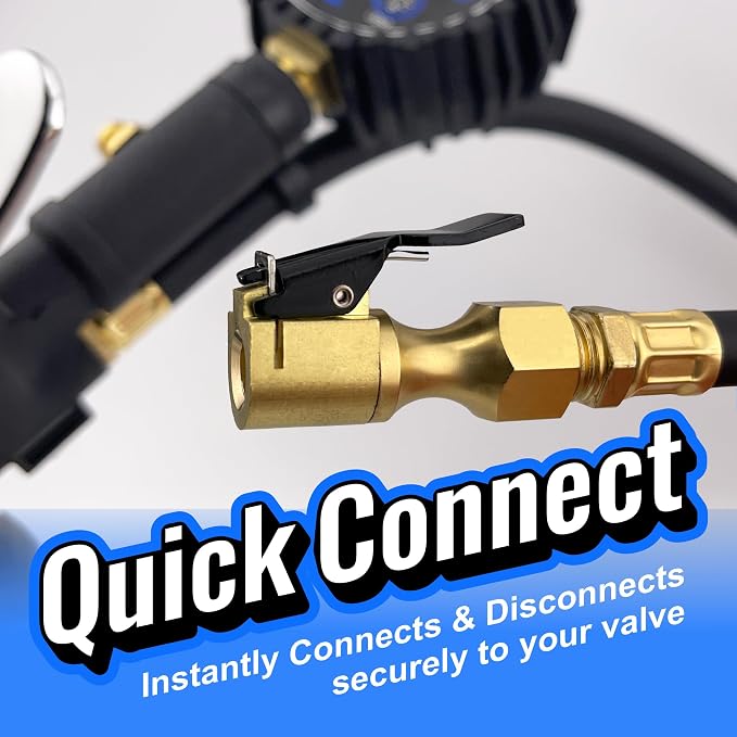 Chuck Mates Premium 1/4" NPT Quick-Connect Tire Inflator Chuck with SimpleSeal - Closed-Type (2 Pack)