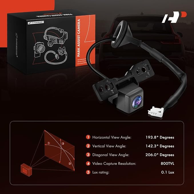 A-Premium Rear View Backup Camera Compatible with Nissan | Parking Camera for 2013-2014 Quest - Replace# 284423WS0A