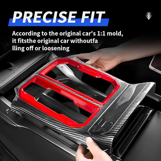 Car Center Console Gear Shift Panel Trim Cover for Toyota RAV4 2026 [Only for Limited] Auto Interior Decorations Accessories Central Control Protection Frame Carbon Fiber Style Kit