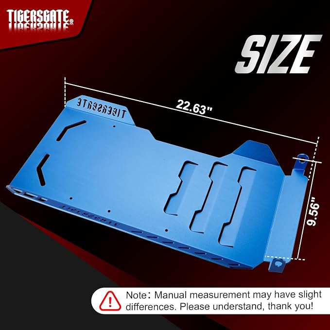 2018-2024 Softail 6061 Aluminum Engine Skid Plate for Breakout, Deluxe, Fat Bob, Fat Boy, Street Bob, Sport Glide, Heritage Classic, Low Rider, Slim Models, Blue