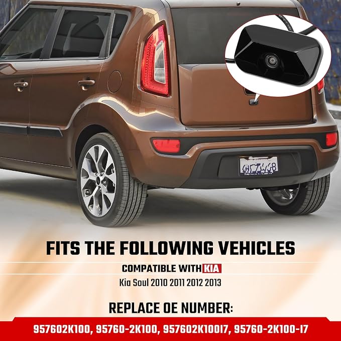 95760-2K100 Backup Camera Rear View Camera Fit for Kia Soul 2010 2011 2012 2013 Parking Park Assist Camera Replaces#957602K100,957602K100I7 95760-2K100-I7